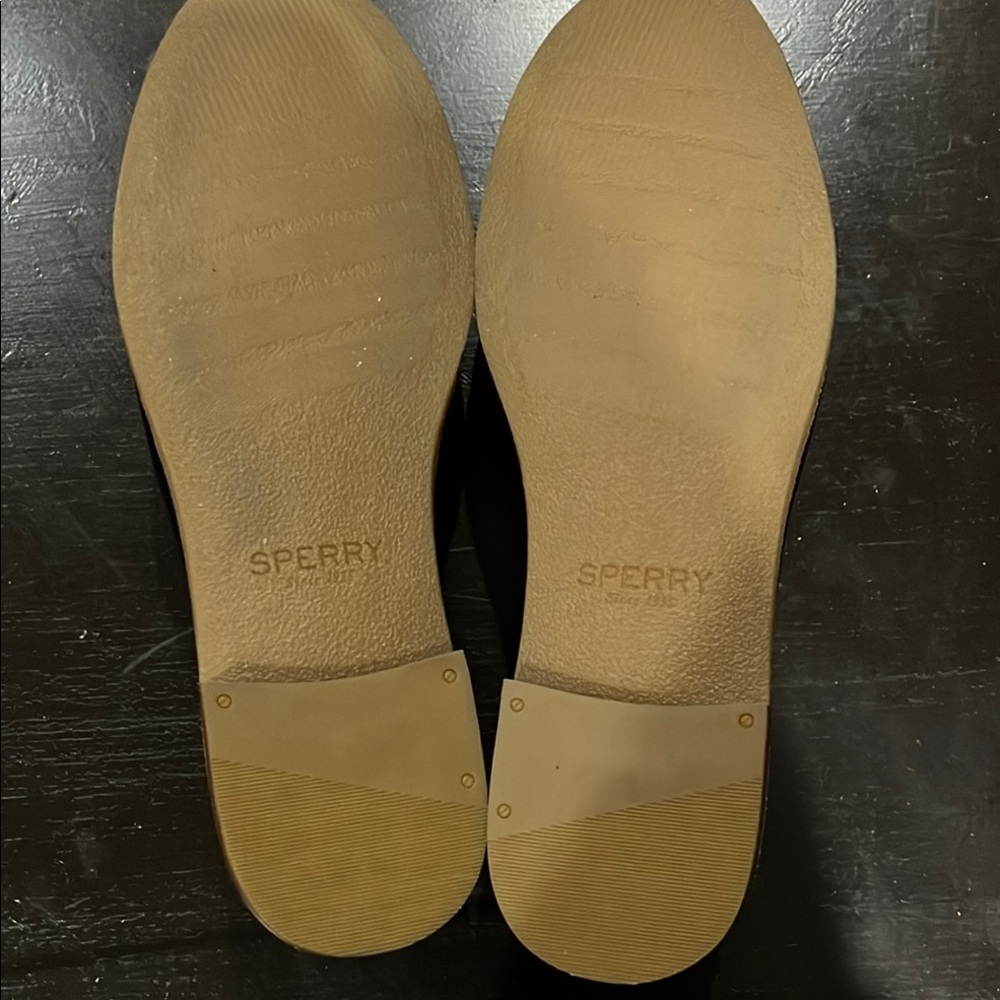 Sperry Black Flats Classic Leather Loafers - Picture 4 of 4